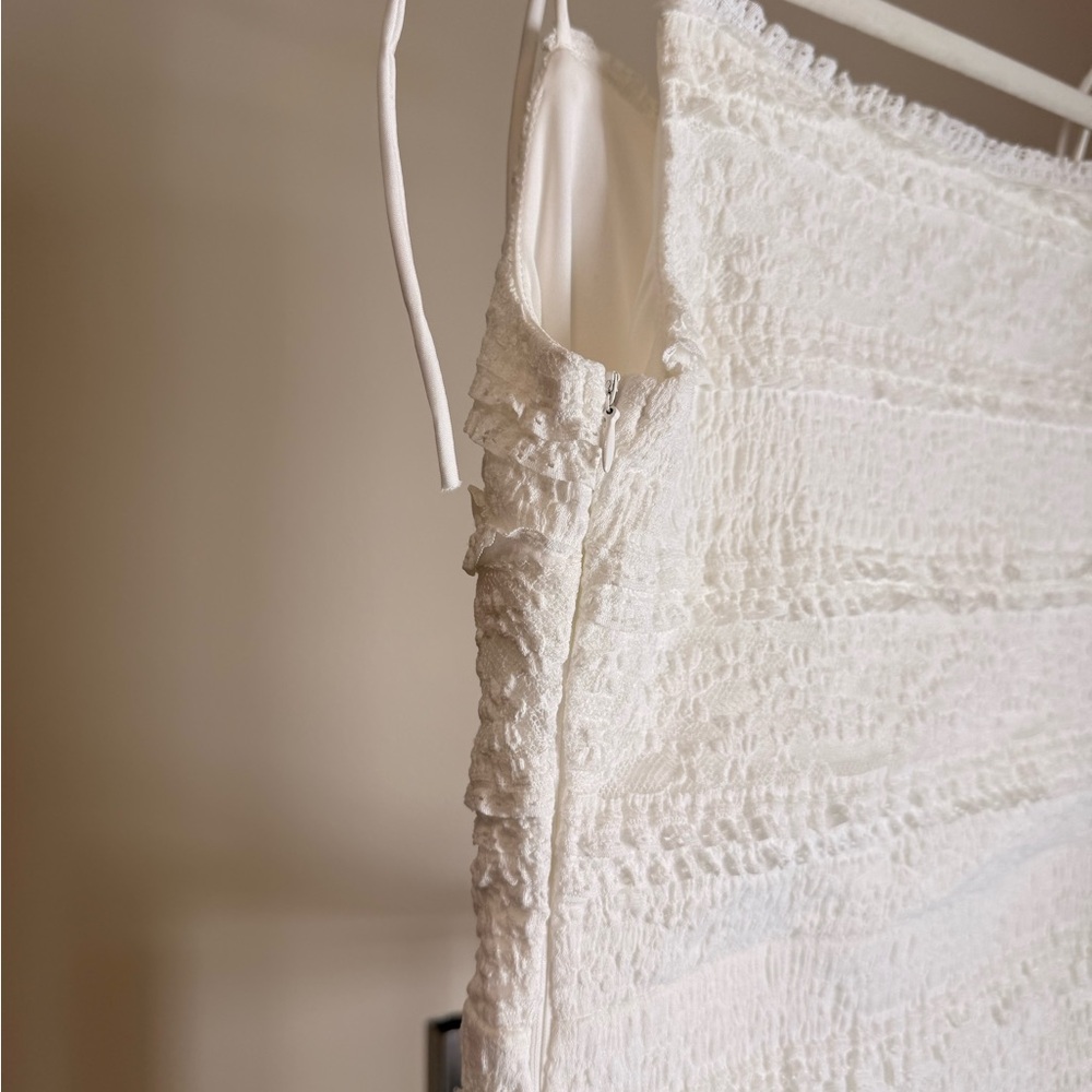 These Three White Ruffle Maxi Dress - Picture 3 of 5